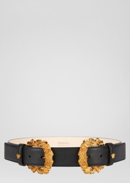 Versace Double Baroque Buckle Tribute Bälte Dam - 658319AYN